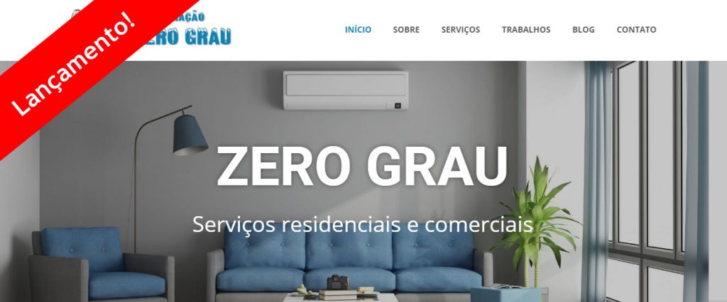Lançamento oficial do site Pa Zero Grau Refrigeração